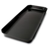 Delfin 10 Qt. Black Cut Corner Bowl