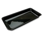 Delfin 11 Qt. Black Rectangular Market Bowl