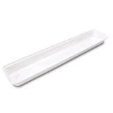 Rectangular Acrylic Display Bowl, White, 5.5 Qt
