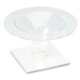 Delfin 9.5" x 5" Clear Traditional Pedestal
