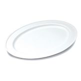 Delfin 17" x 12" White Element Oval Tray