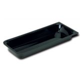 Delfin 15" x 8" Black Rectangular Market Insert