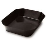 Delfin 2 Qt. Black Cut Corner Bowl
