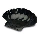 Delfin 2 Qt. Black Scallop Shell Bowl