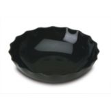 Delfin 1.5 Qt. Black Round Scallop Bowl