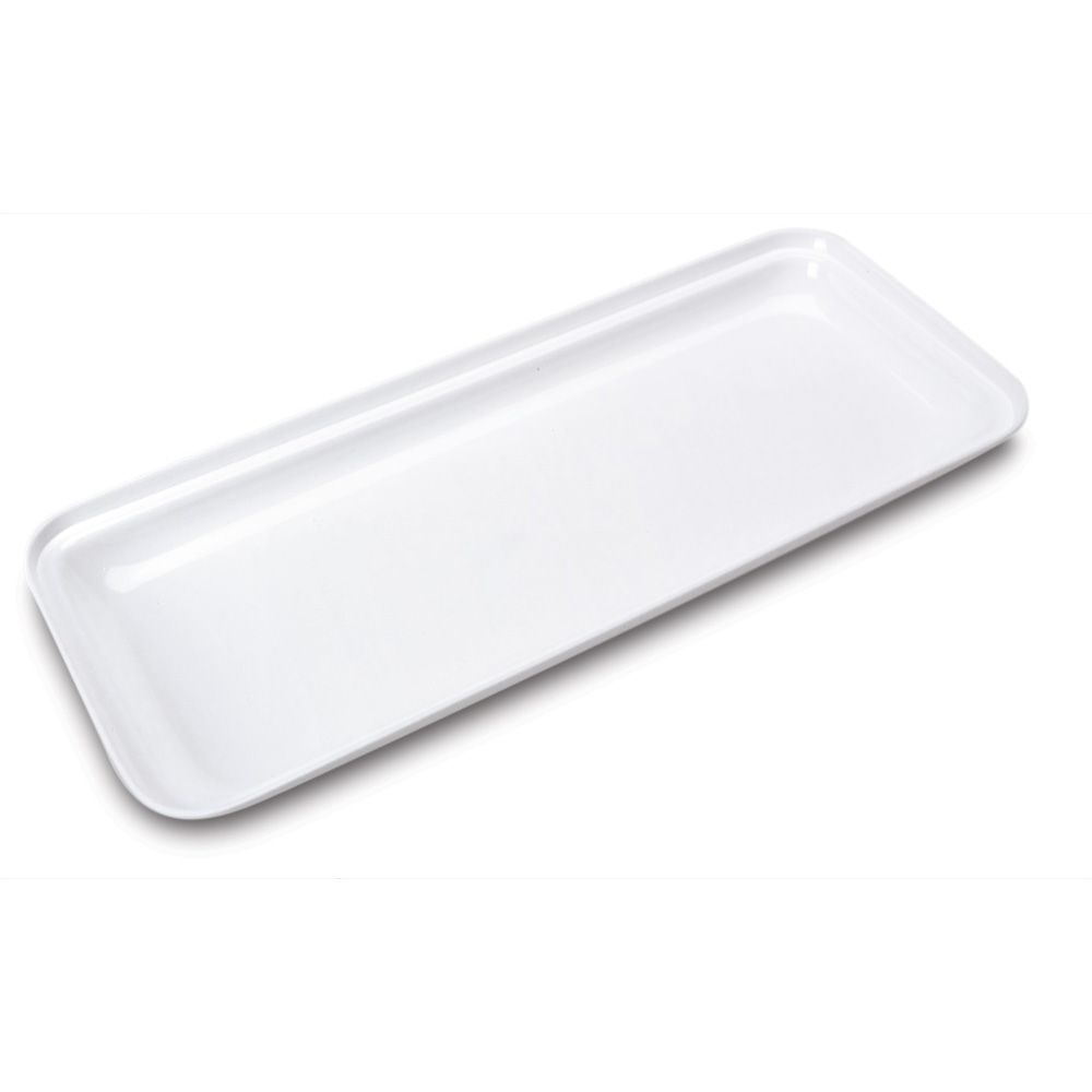 Delfin 15" x 6.5" x 1" White Market Tray