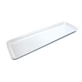 Delfin 30" x 12" x 1" Clear Rectangular Market Tray