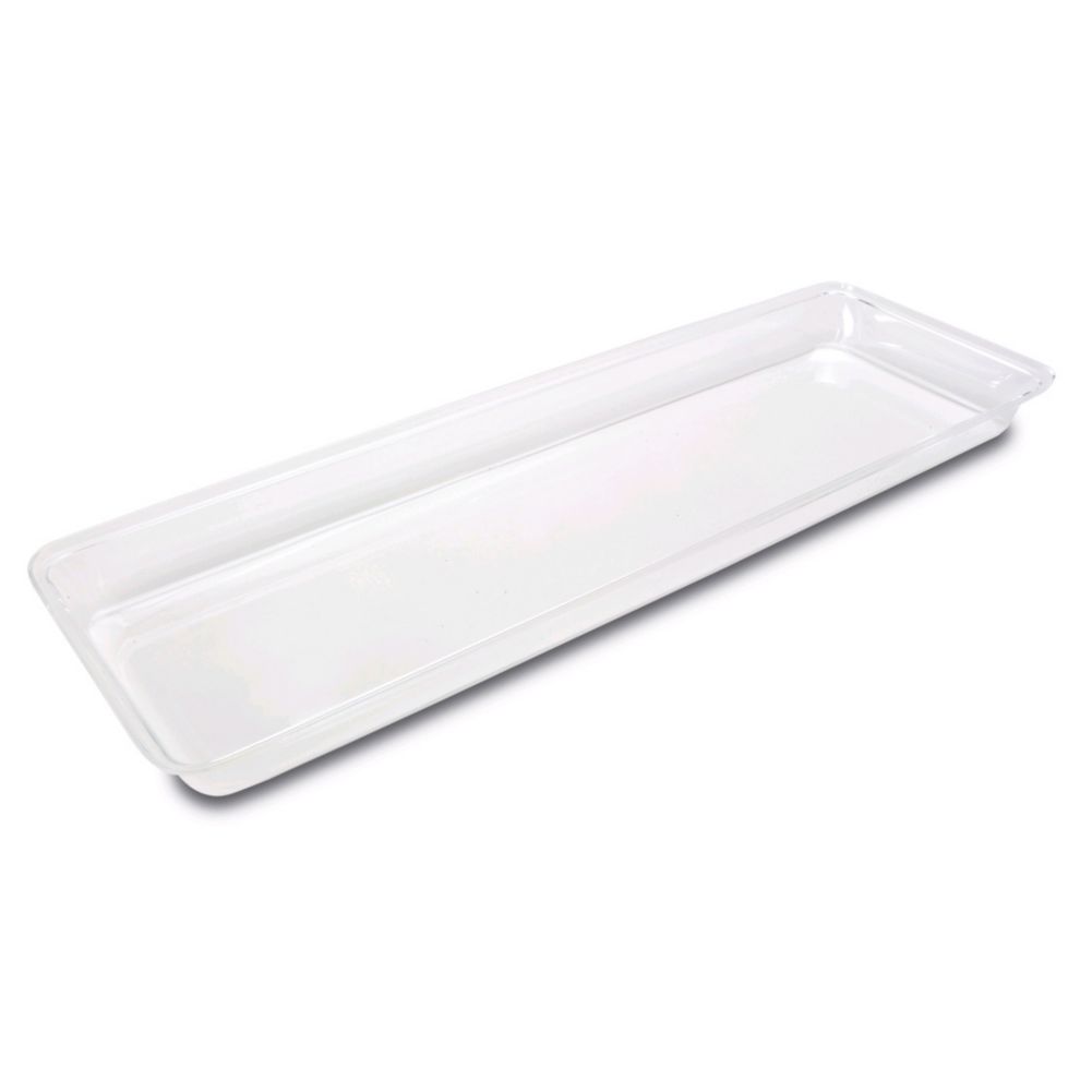 Delfin 11 Qt. Clear Rectangular Market Bowl