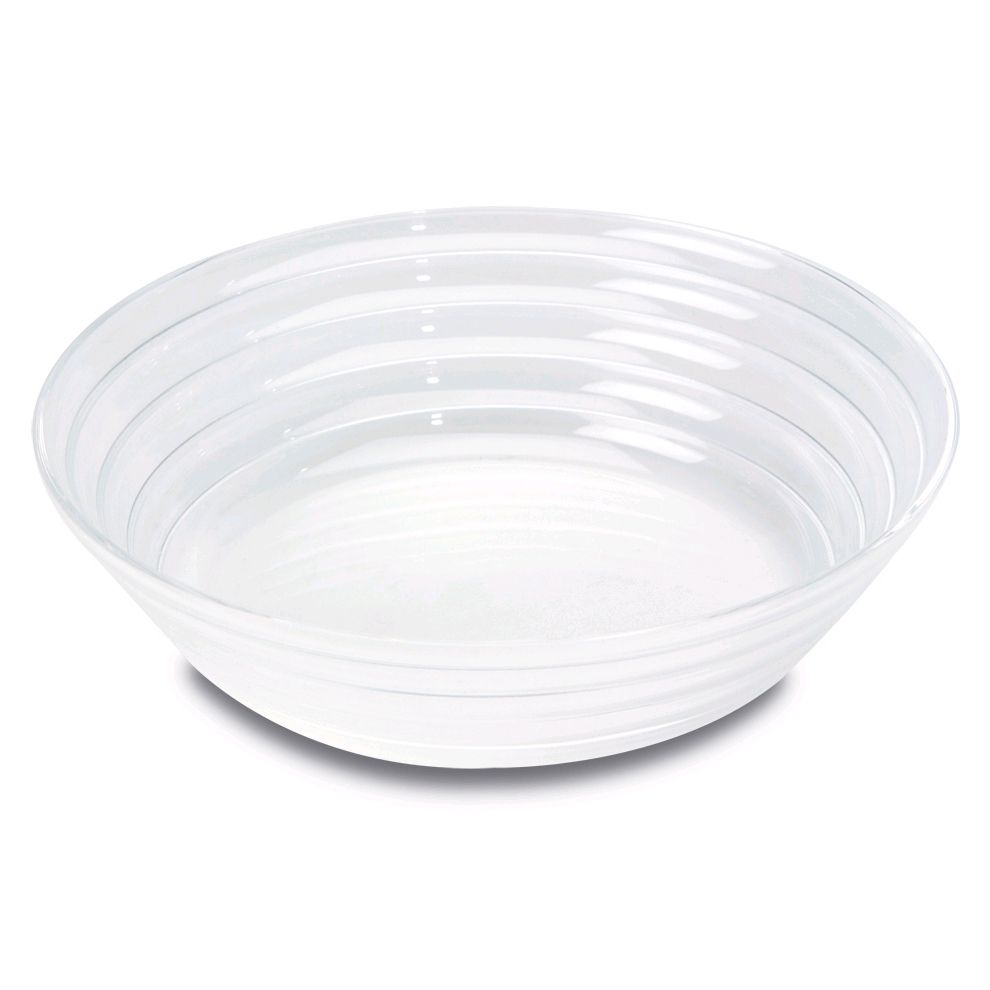 Delfin 2.5 Qt. Clear Round Spiral Ring Bowl