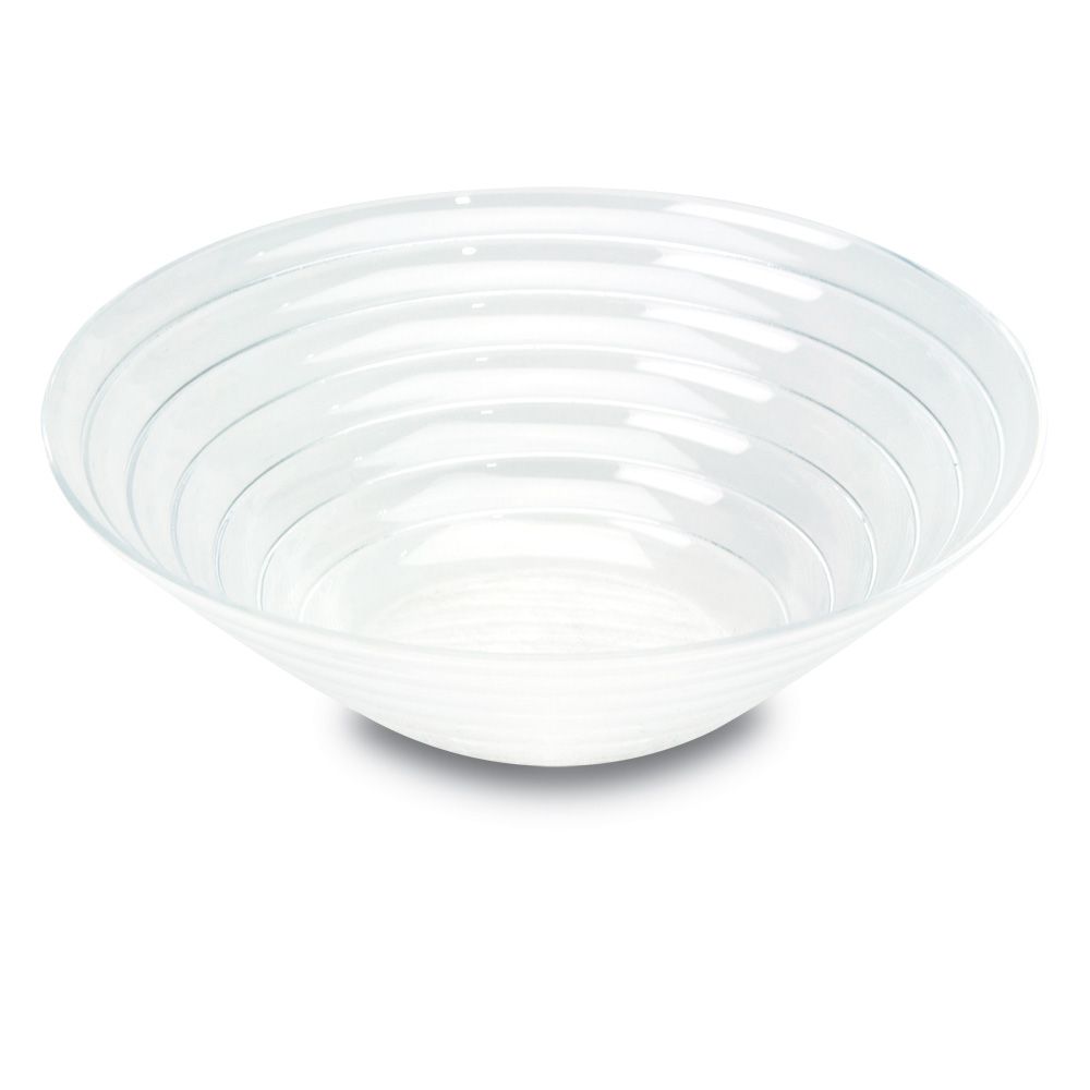 Delfin 3 Qt. Clear Round Spiral Ring Bowl