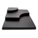 Delfin 24" x 30" x 6" Black Right Modular Riser