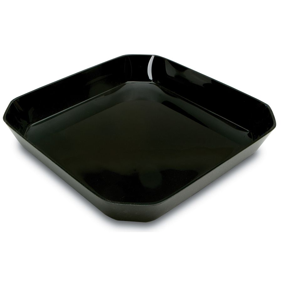 Delfin 3.25 Qt. Black Cut Corner Bowl