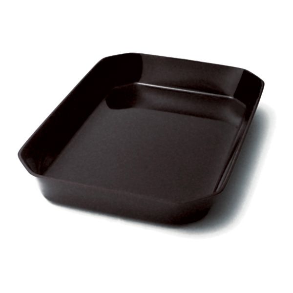 Delfin 15" x 10" Black Cut Corner Bowl