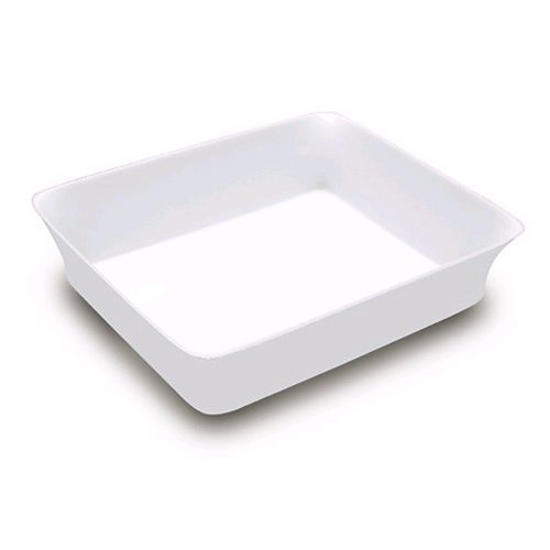 Delfin 5 Qt. White Rectangular Traditional Bowl