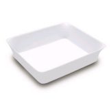 Delfin 5 Qt. White Rectangular Traditional Bowl
