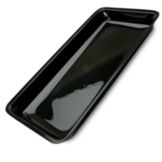 Delfin 9.5 Qt. Black Rectangular Market Bowl