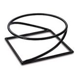 Delfin 9.75" x 9.75" Santa Fe Round / Square Pedestal