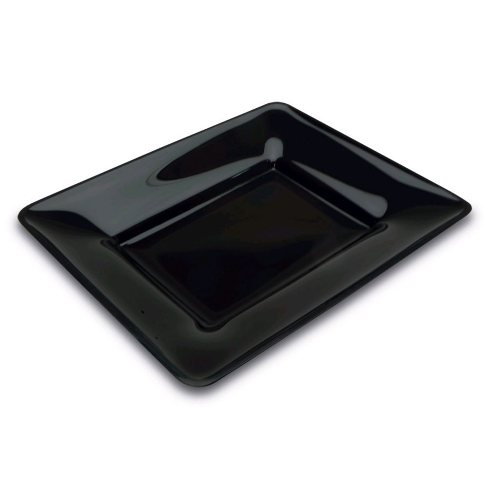 Delfin 12" x 10" Black Pacific Rim Tray
