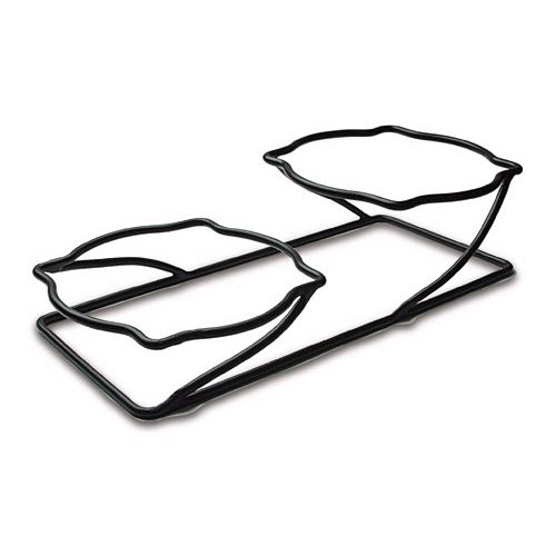 Delfin 22" x 10.5" Santa Fe Steel Two-Tier Rack