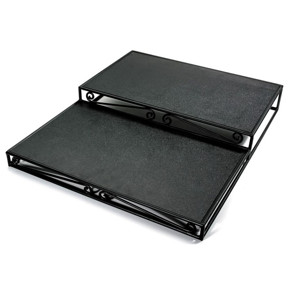 Delfin 24" x 30" x 4" Black Santa Fe Step Up Riser