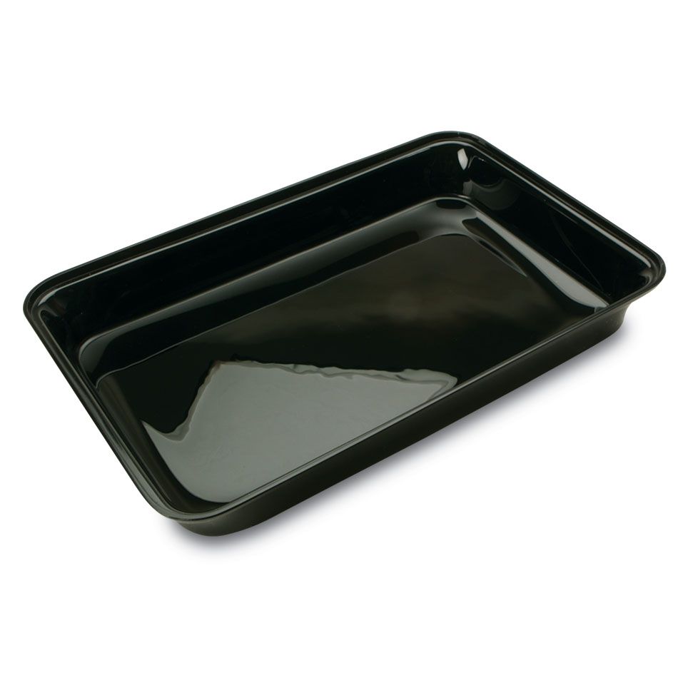 Delfin 4 Qt. Black Rectangular Market Bowl