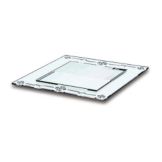 Delfin 12" x 12" x 0.75" Green Glass Edge Santa Fe Tray