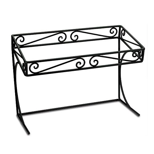 Delfin 23" x 12" x 17" Black Santa Fe Counter Top Display