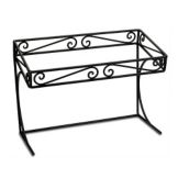 Delfin 23" x 12" x 17" Black Santa Fe Counter Top Display