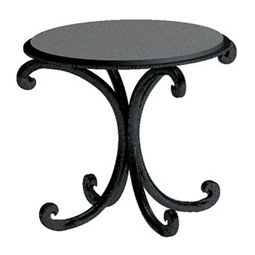 Delfin 8" x 6" Santa Fe Steel Round Pedestal