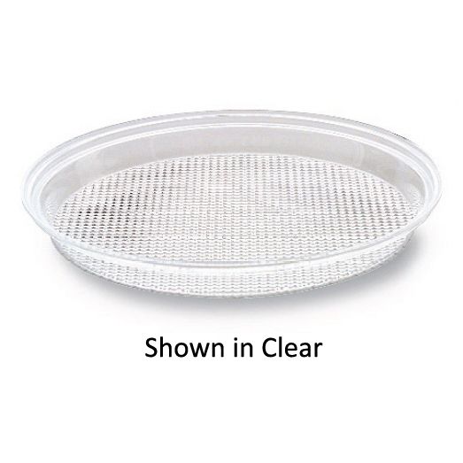 Delfin 15" x 1.5" Black Round Prism Tray
