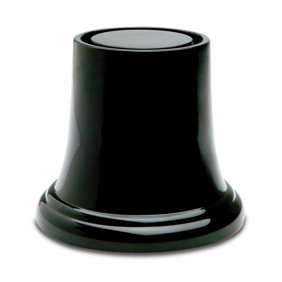 Delfin 5.5" x 5.5" x 4.75" Black Round Pedestal