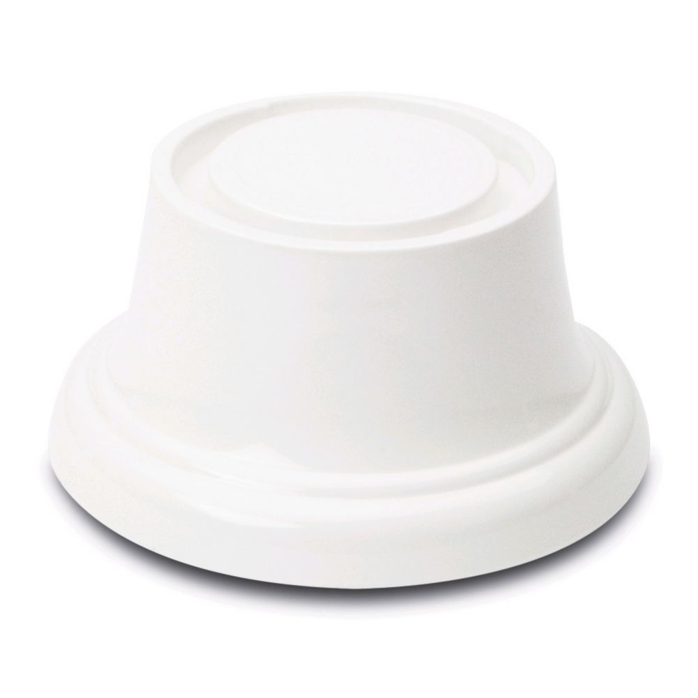 Delfin 5.5" x 5.5" x 2.75" White Round Pedestal