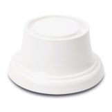 Delfin 5.5" x 5.5" x 2.75" White Round Pedestal