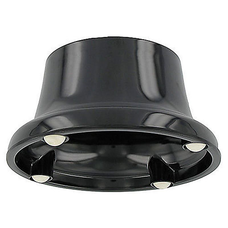 Delfin 5.5" x 5.5" x 2.75" Black Round Pedestal