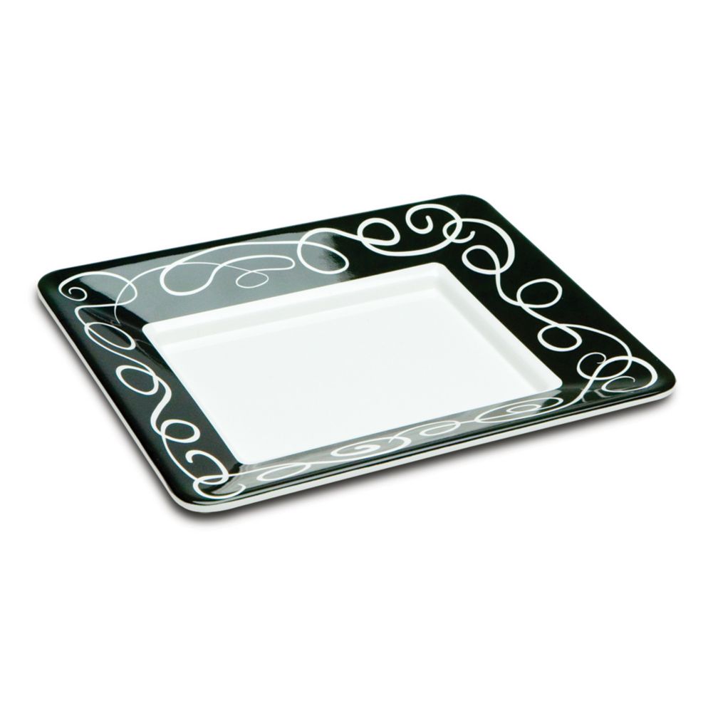 Delfin 12" x 10" x 1.5" White Sorrento Tray