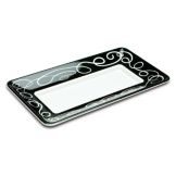 Delfin 15" x 8" White Rectangular Sorrento Tray