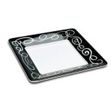 Delfin 12" x 12" x 1.5" White Square Sorrento Tray
