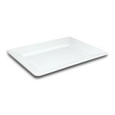 Pacific Rim Melamine Rectangular Tray, White, 17" x 13"