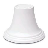 Delfin 8" x 8" x 5.75" White Round Pedestal