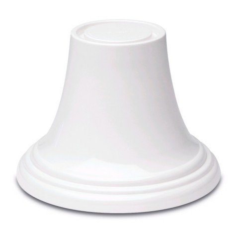 Delfin PDRD-475-020 5.5 x 5.5 x 4.75 White Round Pedestal