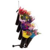 Mobile Floral Tubular Merchandiser w/ 13" Vases
