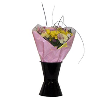 Black Vase, 10" x 7", 6 EA Per Case