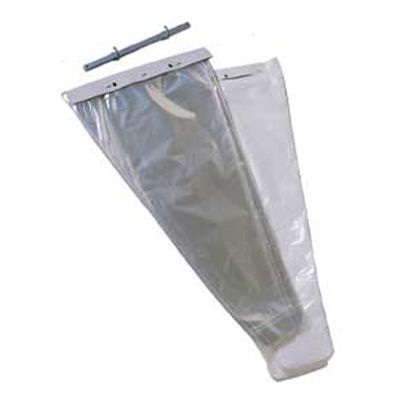 FMS Bouquet Bag, White Back / Clear Front, 14"x4"x26"