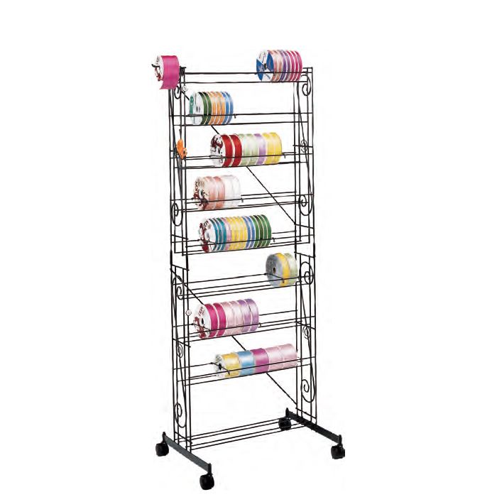 FMS Mobile Ribbon Rack, W/ Casters