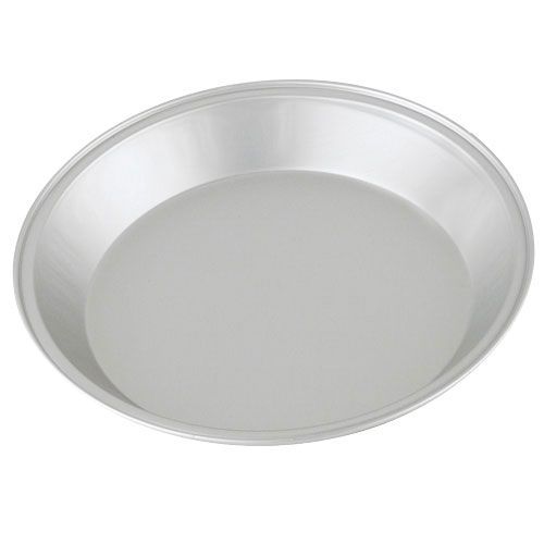 Wear-Ever Anodized Natural Finish Aluminum Pie Pan, 9" Diam x 1-1/4" H