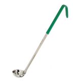 Browne Foodservice Green 1-Piece Secure Grip 1/2 Oz Ladle