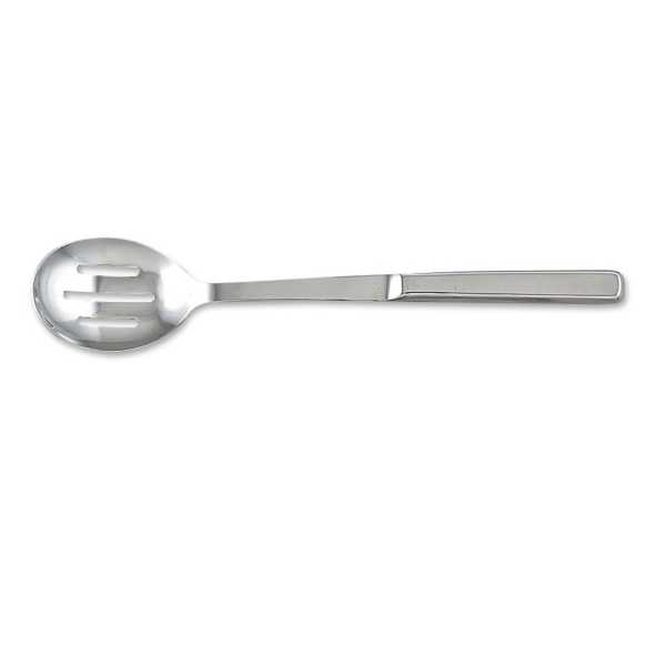 Browne Foodservice Stainless Steel Slotted Serving Spoon