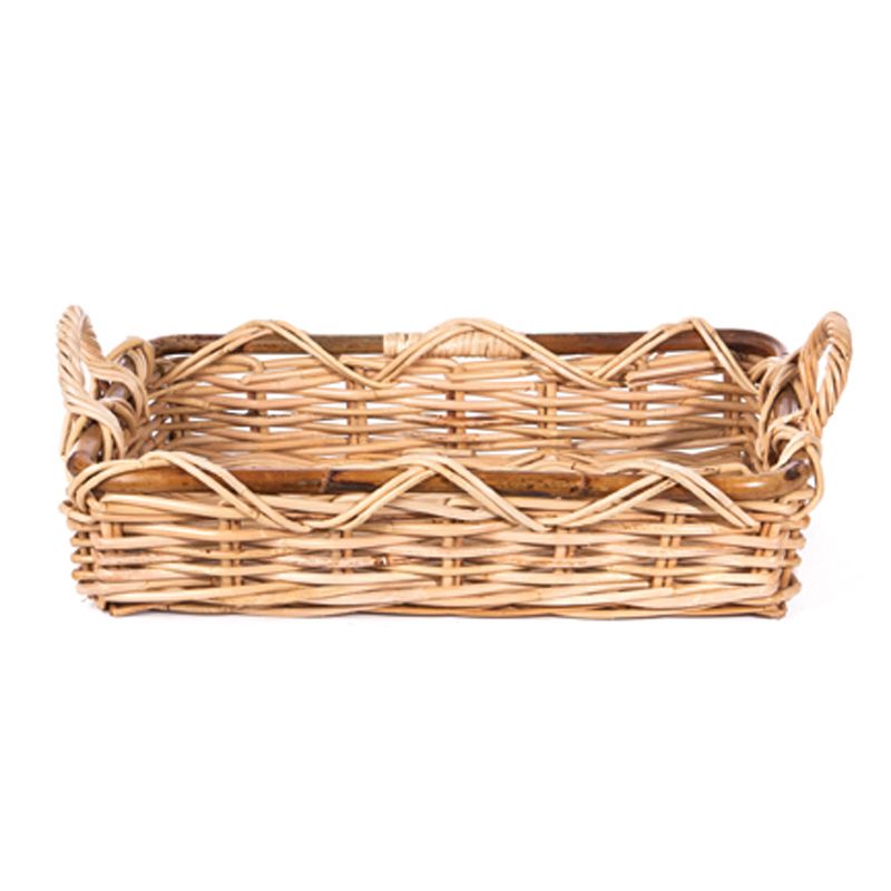 Willow Specialties 22" x 14-1/2" Rattan Tray With Handles