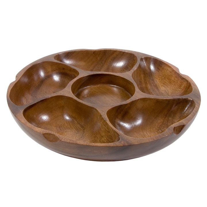 Town Food Service 6-Compartment Pu-Pu Platter