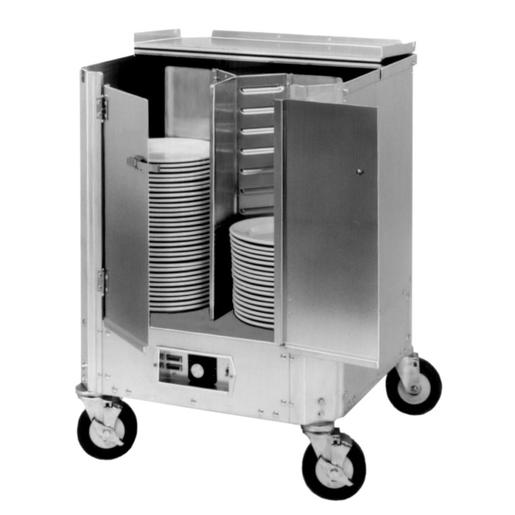 Cres Cor&reg; 240 Plate Capacity Enclosed Heated Dish Dolly